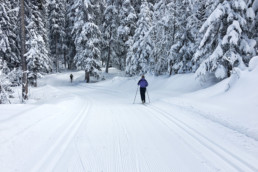 Private cross country ski lessons at the Altiport in Meribel