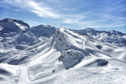 Views from the Meribel Mottaret side of the valley