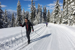 Private cross country ski lessons in Meribel