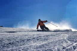 Private piste performance ski lessons for experts in Courchevel